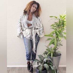 Sold on Another Site.MARCIA - Short Kimono Summer Robe/ Beach Cover Up